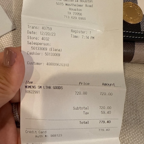 BRAND NEW, NEVER USED! Burberry Check Continental Wallet - Picture 10 of 11